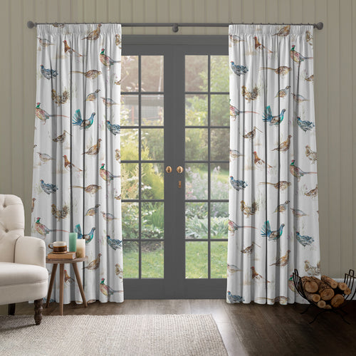 Animal Cream M2M - Game Birds Printed Made to Measure Curtains Cream Voyage Maison