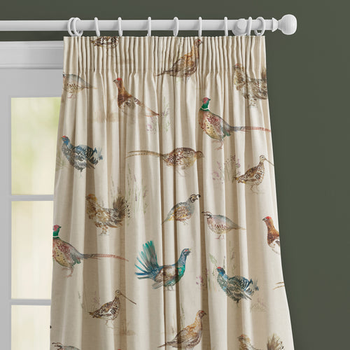 Animal Cream M2M - Game Birds Printed Made to Measure Curtains Linen Voyage Maison
