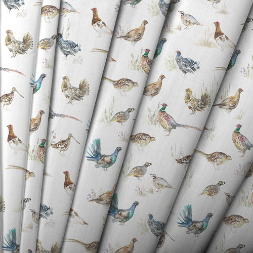 Animal Cream M2M - Game Birds Mini Printed Linen Made to Measure Roman Blinds Cream Voyage Maison