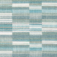  Samples - Geneva  Fabric Sample Swatch Aqua Voyage Maison