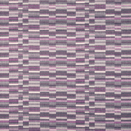 Geometric Purple Fabric - Geneva Woven Jacquard Fabric (By The Metre) Lotus Voyage Maison
