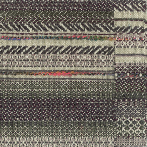 Geometric Purple Fabric - Geneva Woven Jacquard Fabric (By The Metre) Plum Voyage Maison