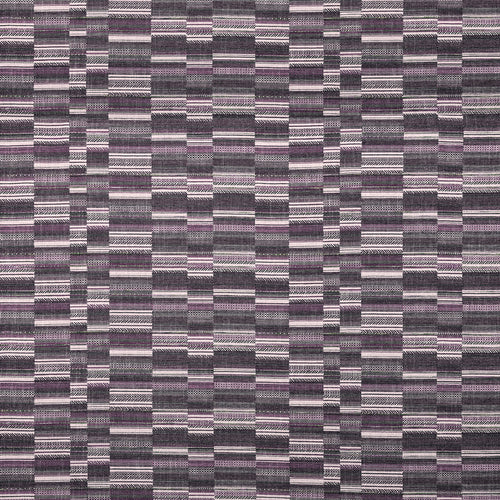 Geometric Purple Fabric - Geneva Woven Jacquard Fabric (By The Metre) Plum Voyage Maison