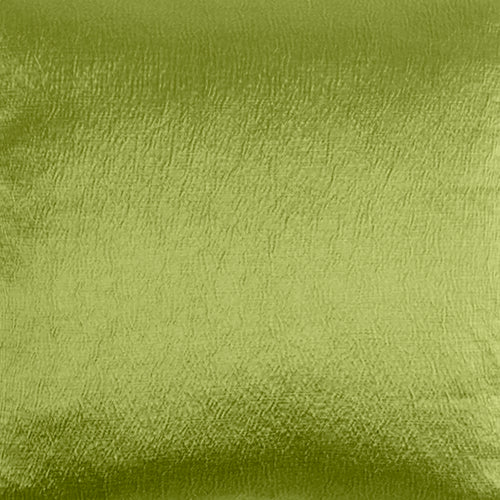 Plain Green Fabric - Glaze Woven Satin Fabric (By The Metre) Lime Voyage Maison
