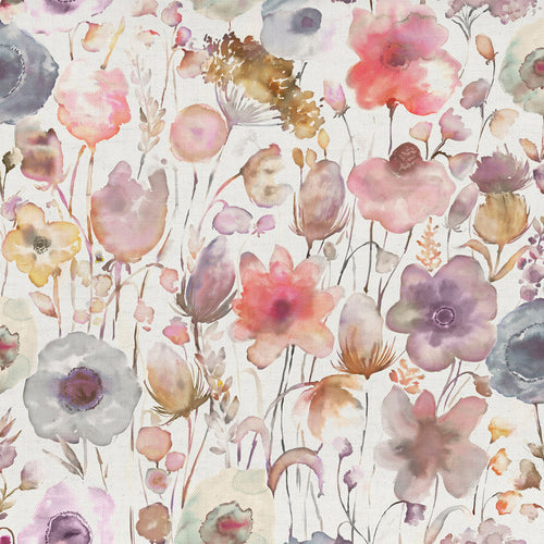 Floral Orange Fabric - Gospiana Printed Cotton Fabric (By The Metre) Boyensberry/Cream Voyage Maison