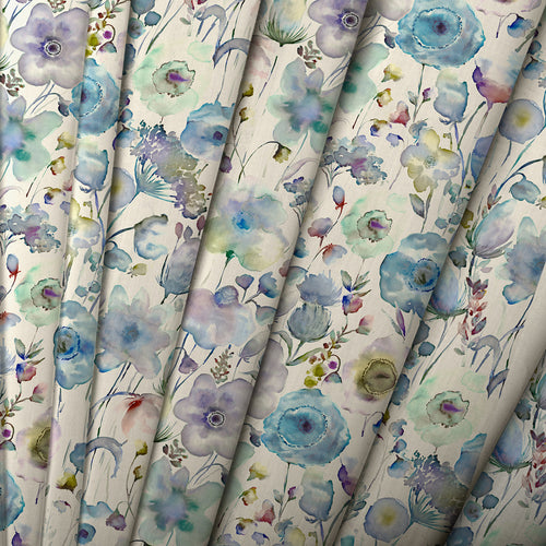 Floral Blue M2M - Gospiana Printed Cotton Made to Measure Roman Blinds Crocus Voyage Maison