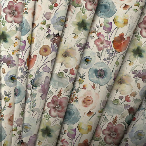 Floral Purple M2M - Gospiana Printed Cotton Made to Measure Roman Blinds Haze Voyage Maison