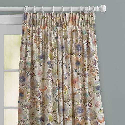 Floral White M2M - Gospiana Linen Printed Made to Measure Curtains Cloud Voyage Maison