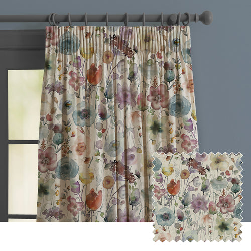 Floral White M2M - Gospiana Printed Made to Measure Curtains Haze Voyage Maison