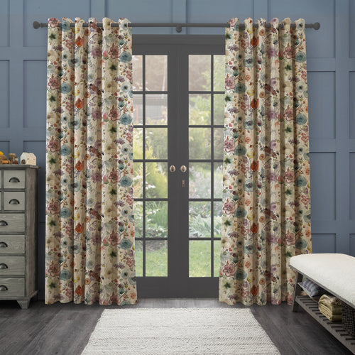 Floral White M2M - Gospiana Printed Made to Measure Curtains Haze Voyage Maison