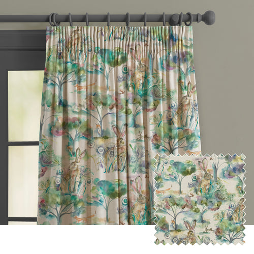 Animal Cream M2M - Grassmere Printed Made to Measure Curtains Sweetpea Voyage Maison