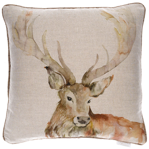 Voyage Maison Gregor Printed Feather Cushion in Linen