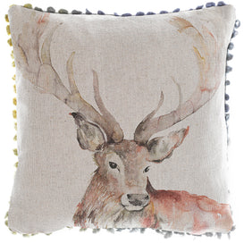 Voyage Maison Gregor Printed Feather Cushion in Natural