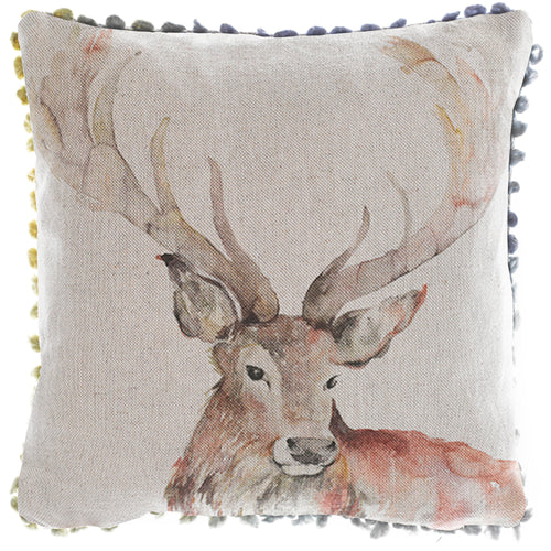 Voyage Maison Gregor Printed Feather Cushion in Natural