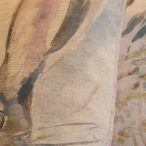 Animal Cream Cushions - Harriet Hare Printed Feather Filled Cushions Natural Voyage Maison