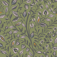  Samples - Harlow  Wallpaper Sample Olive Voyage Maison