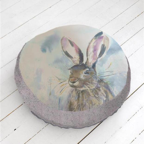 Harriet Hare Floor Cushion Blue (A-Grade)