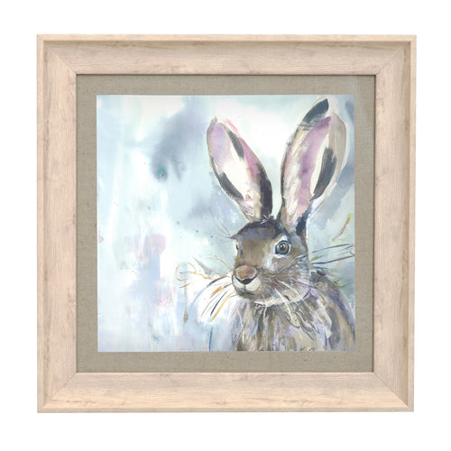 Animal Blue Wall Art - Harriet Hare  Framed Print Birch Voyage Maison