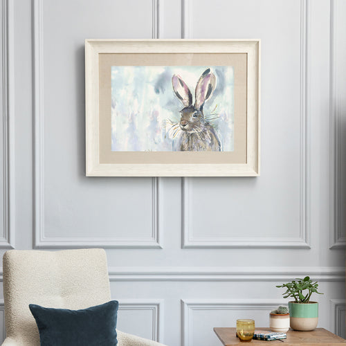 Animal Blue Wall Art - Harriet Hare  Framed Print Birch Voyage Maison