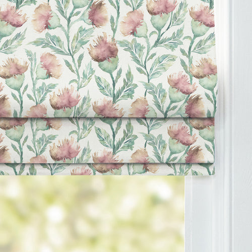 Floral Orange M2M - Hawick Printed Cotton Made to Measure Roman Blinds Rust Cream Voyage Maison