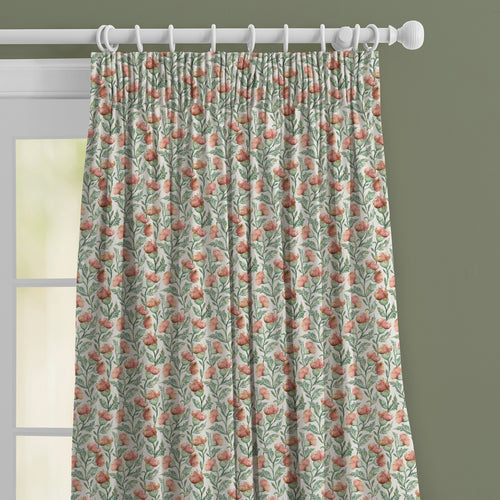 Floral Cream M2M - Hawick Printed Made to Measure Curtains Rust Cream Voyage Maison