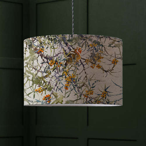 Floral Green Lighting - Hawthorn Eva Lamp Shade Olive Darren Woodhead