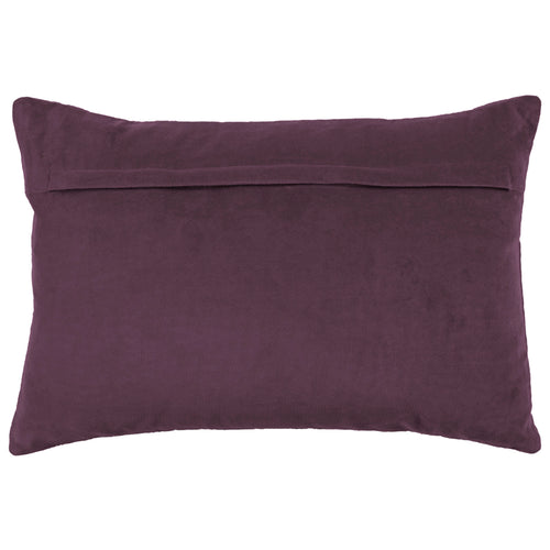 Additions Haze Embroidered Feather Cushion in Plum