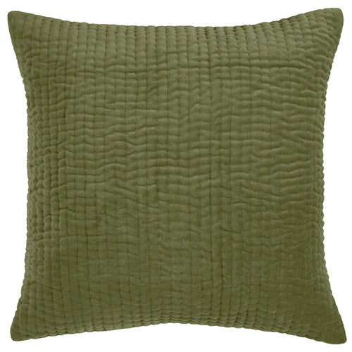 Plain Green Cushions - Haze Embroidered Feather Filled Cushion Sage Additions