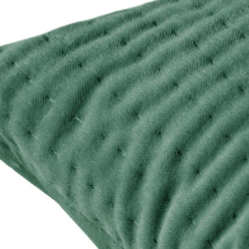 Additions Haze Embroidered Feather Cushion in Seafoam