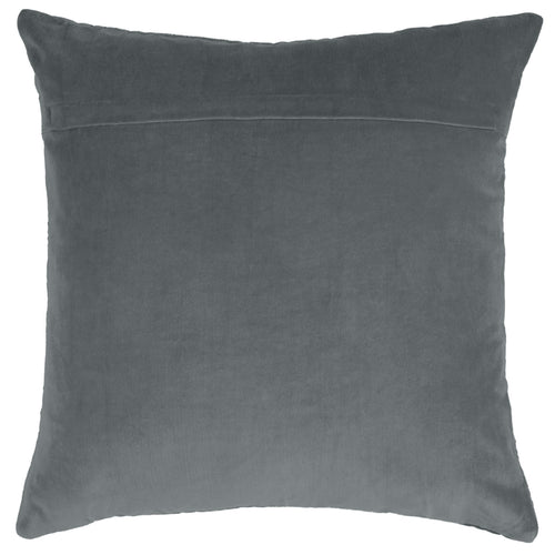 Additions Haze Embroidered Feather Cushion in Storm