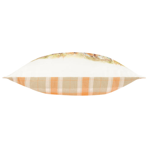 Animal Orange Cushions - Highland Cattle Outdoor Reversible Polyester Filled Cushion Russet Voyage Maison