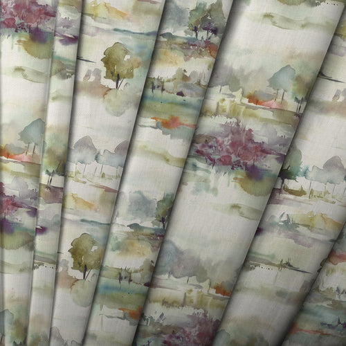 Floral Cream M2M - Heather Moors Printed Made to Measure Curtains Linen Voyage Maison