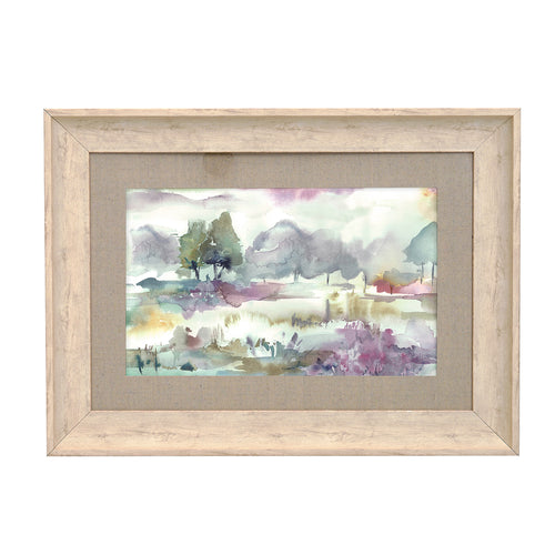 Floral Purple Wall Art - Heather  Framed Print Birch Voyage Maison