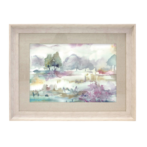 Floral Purple Wall Art - Heather  Framed Print Birch Voyage Maison