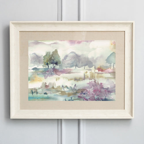 Floral Purple Wall Art - Heather  Framed Print Birch Voyage Maison