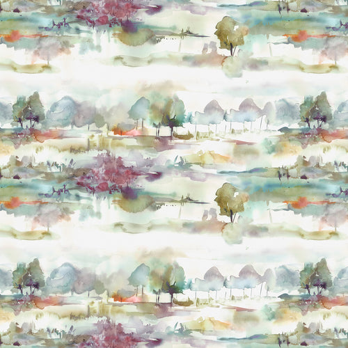 Green Wallpaper - Heather  1.4m Wide Width Wallpaper (By The Metre) Moors Voyage Maison