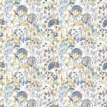 Country Hedgerow Printed Cotton Fabric (By The Metre) Sky