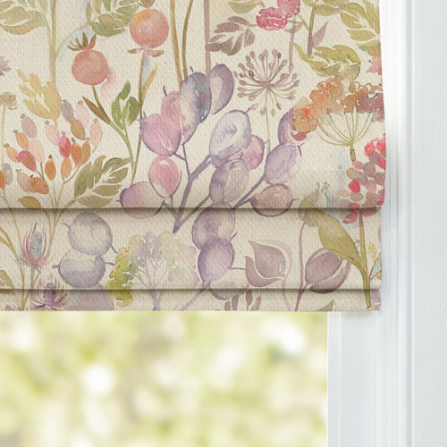 Floral Orange M2M - Country Hedgerow Printed Cotton Made to Measure Roman Blinds Autumn Voyage Maison