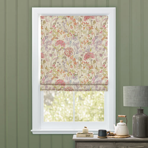 Floral Orange M2M - Country Hedgerow Printed Cotton Made to Measure Roman Blinds Autumn Voyage Maison