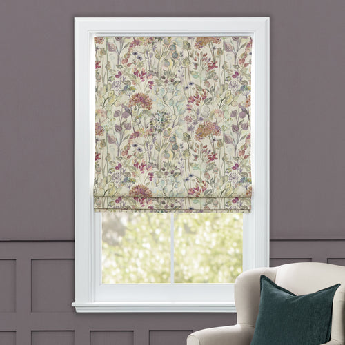 Floral Purple M2M - Country Hedgerow Printed Cotton Made to Measure Roman Blinds Bloom Voyage Maison