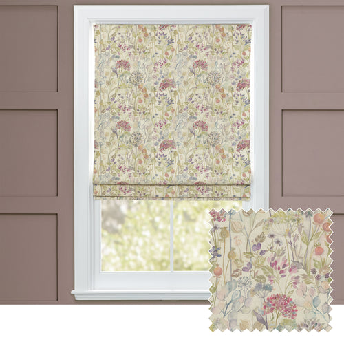 Floral Pink M2M - Country Hedgerow Printed Cotton Made to Measure Roman Blinds Default Voyage Maison