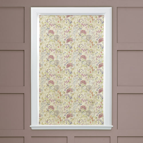 Floral Pink M2M - Country Hedgerow Printed Cotton Made to Measure Roman Blinds Default Voyage Maison