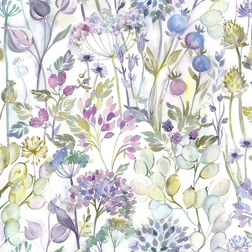 Floral Purple M2M - Country Hedgerow Printed Cotton Made to Measure Roman Blinds Lilac Voyage Maison