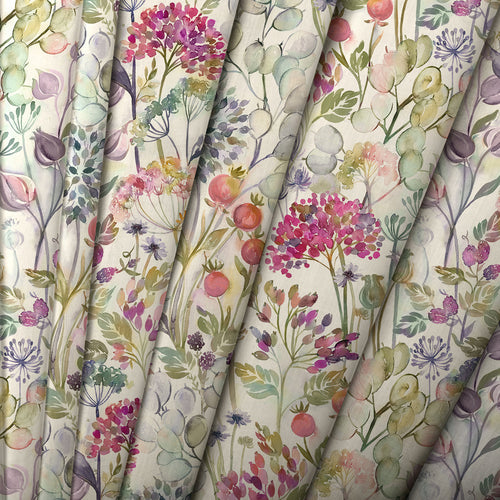 Floral Pink M2M - Country Hedgerow Printed Cotton Made to Measure Roman Blinds Lotus Voyage Maison