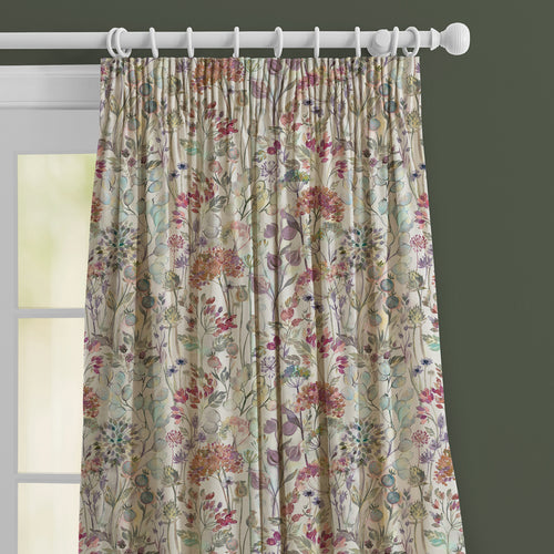 Floral Cream M2M - Country Hedgerow Linen Printed Made to Measure Curtains Bloom Voyage Maison