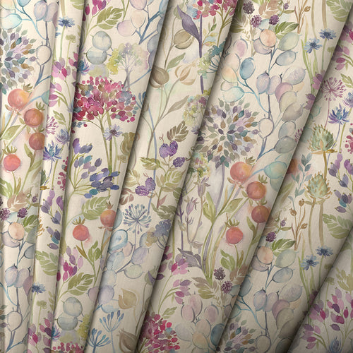 Floral Cream M2M - Country Hedgerow Linen Printed Made to Measure Curtains Classic Voyage Maison