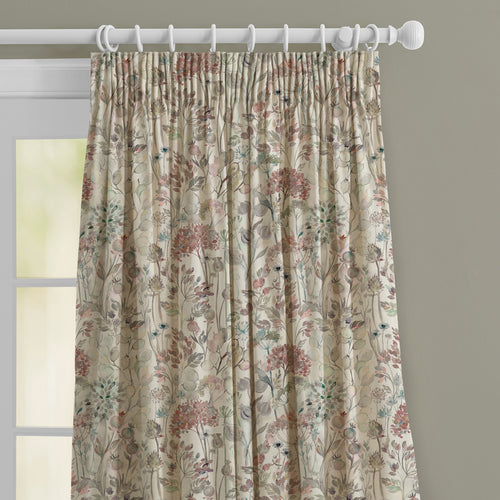 Floral Cream M2M - Country Hedgerow Linen Printed Made to Measure Curtains Dawn Voyage Maison