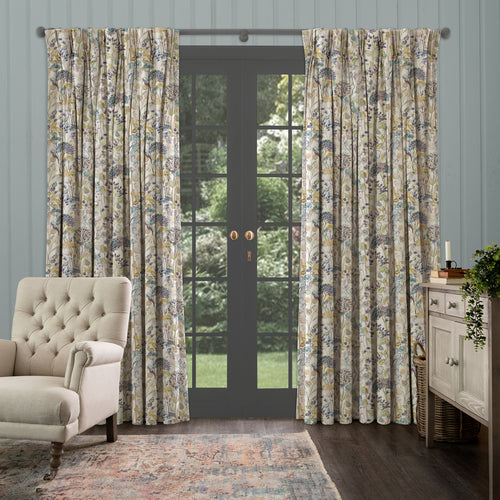 Floral Cream M2M - Country Hedgerow Printed Made to Measure Curtains Sky Voyage Maison