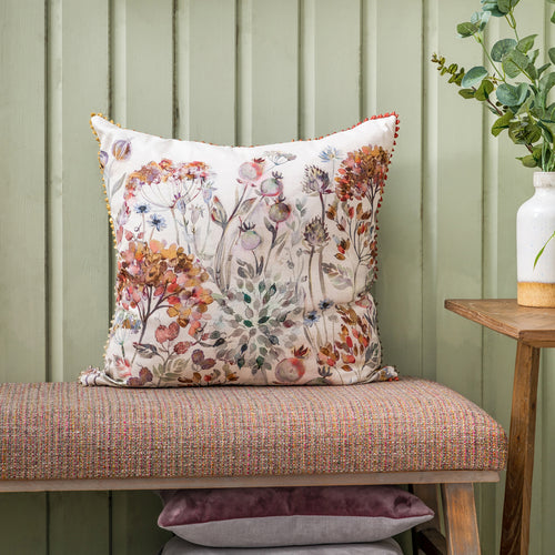 Voyage Maison Hedgerow Printed Feather Cushion in Dusk