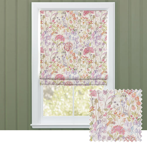 Floral Orange M2M - Hedgerow Printed Linen Made to Measure Roman Blinds Autumn Voyage Maison